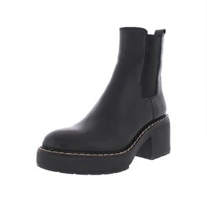 Sam Edelman Women's Leather Anderson Block Heel Chelsea Boots Size 10